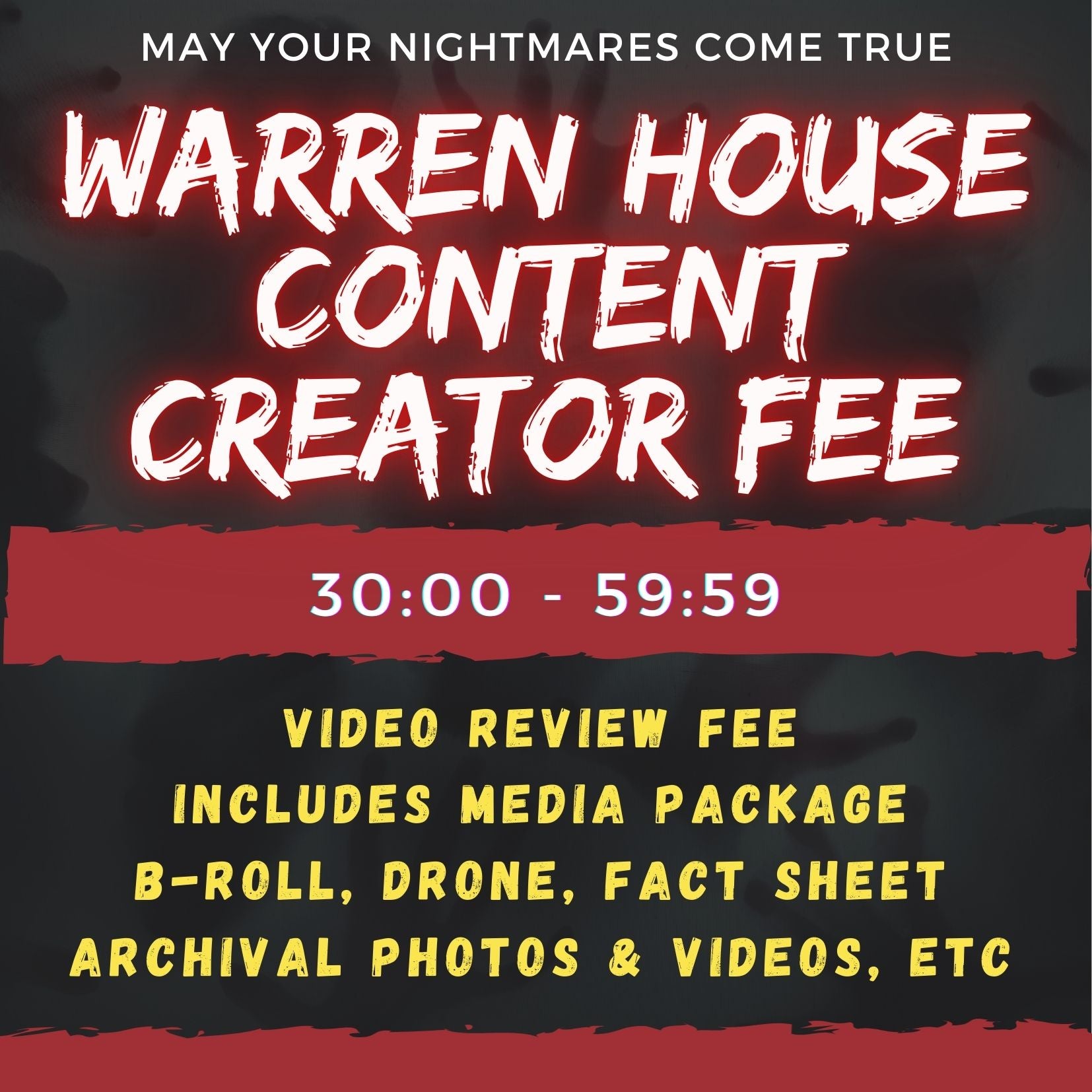 CONTENT CREATOR MEDIA FEE (30:00 - 59:59)